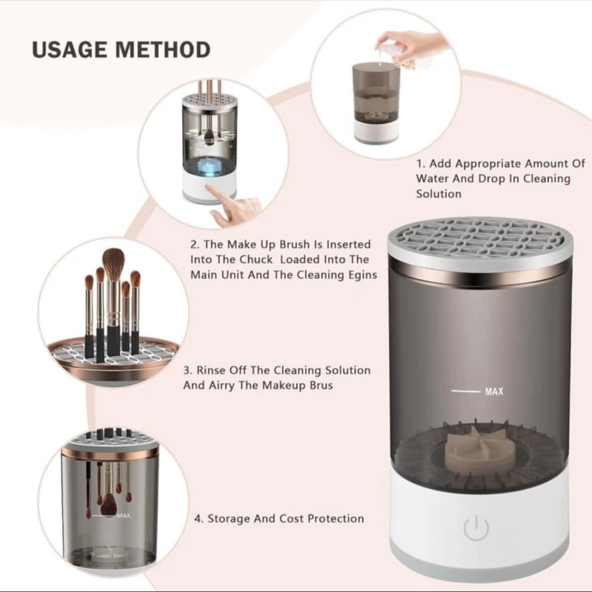 Electric Makeup Brush Cleaner