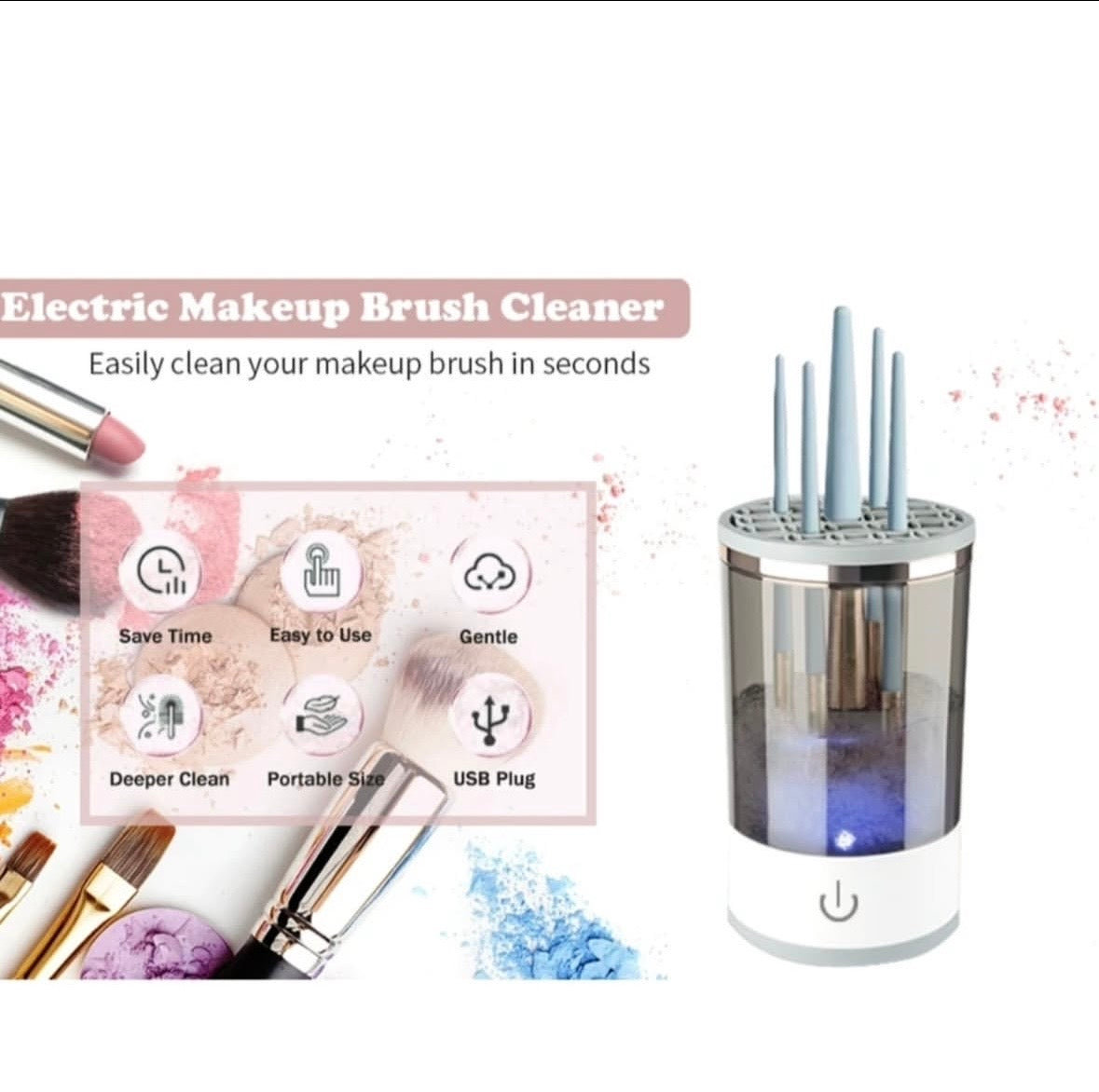 Electric Makeup Brush Cleaner