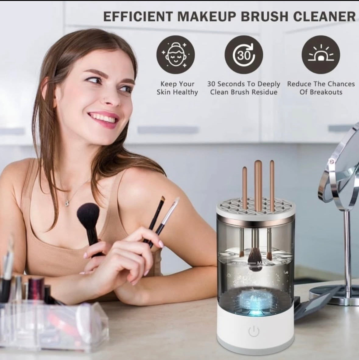 Electric Makeup Brush Cleaner