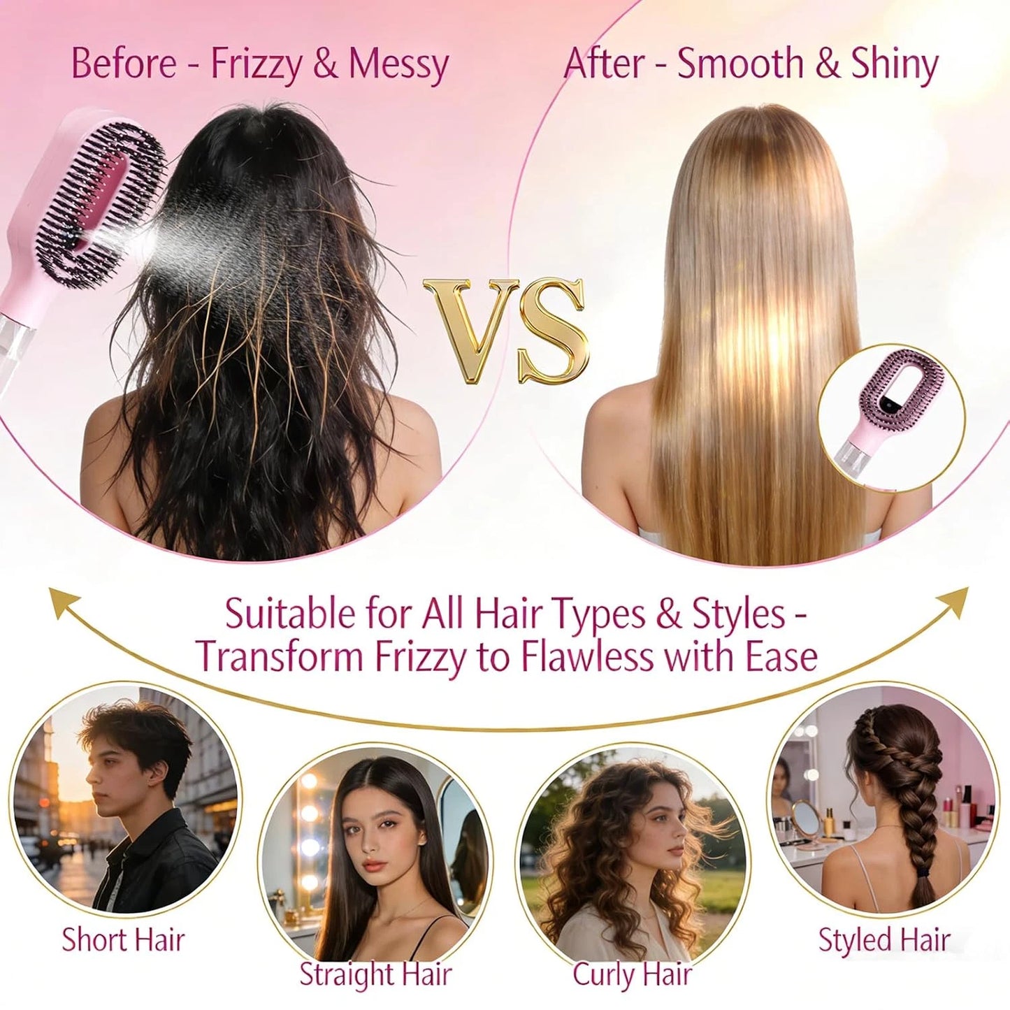 Spray Hair Brush